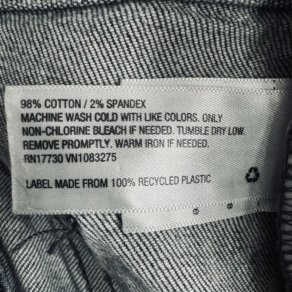 Universal Thread Vintage Straight Jeans 2/26 (27x29) Gray Blue Distressed Womens
